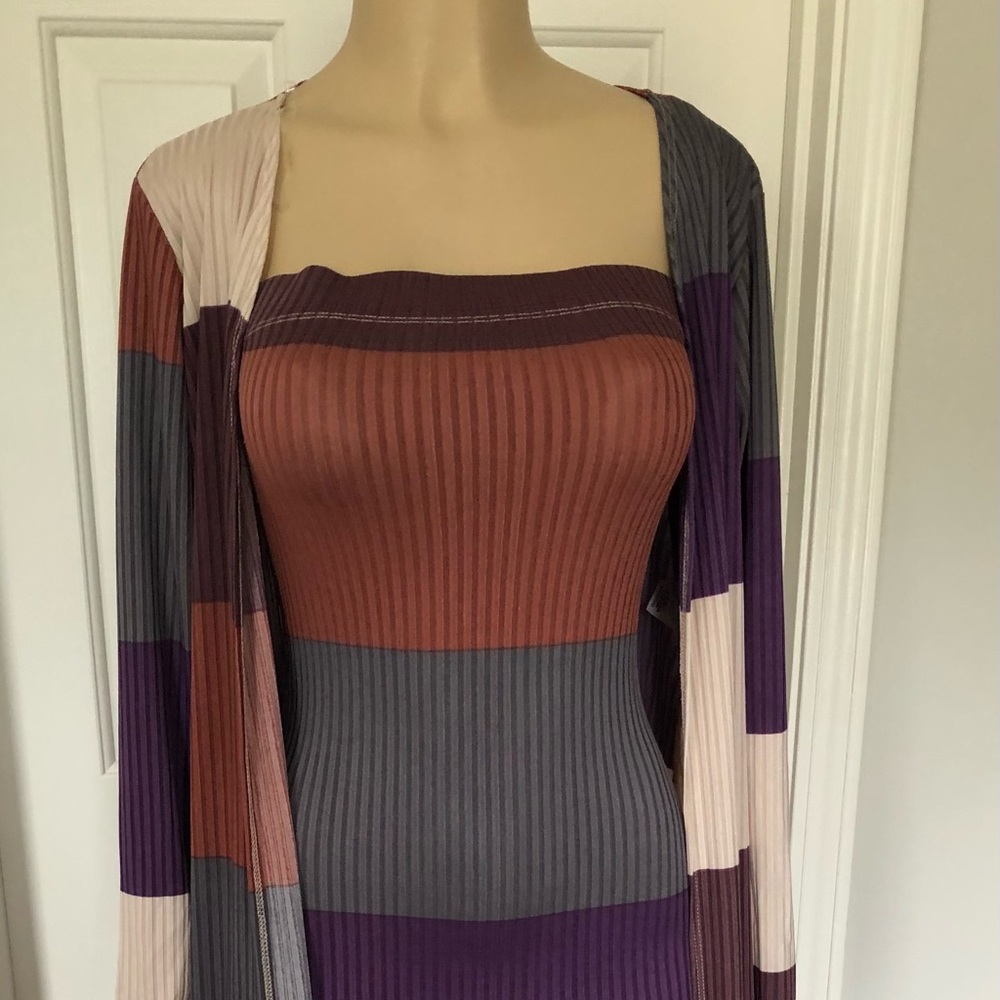 Women’s dress with matching cardigan